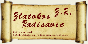 Zlatokos Radisavić vizit kartica